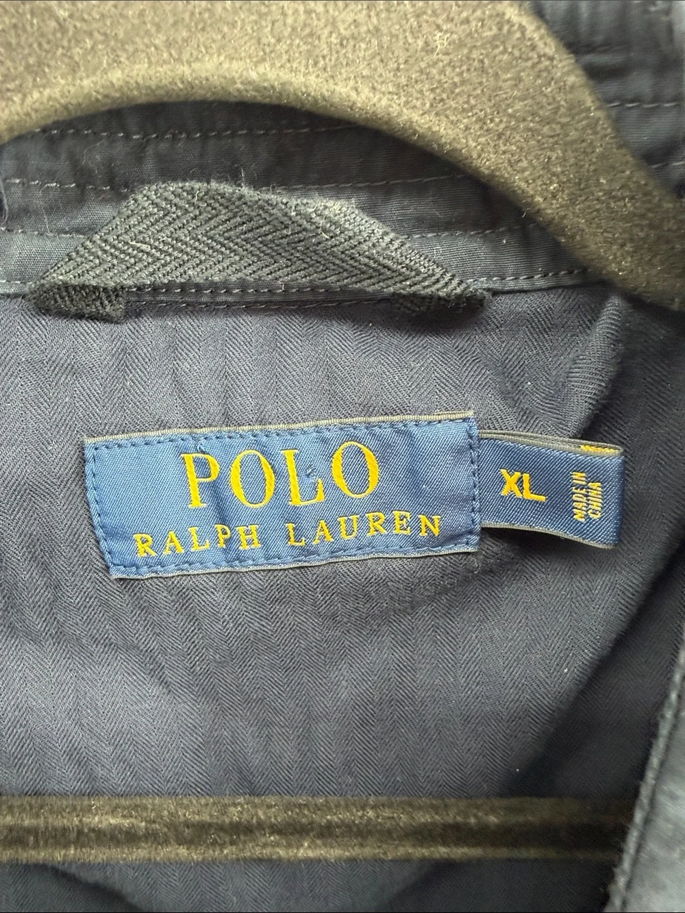 Polo Ralph Lauren Harrington 100% cotton chino full zip lightweight jacket sz XL